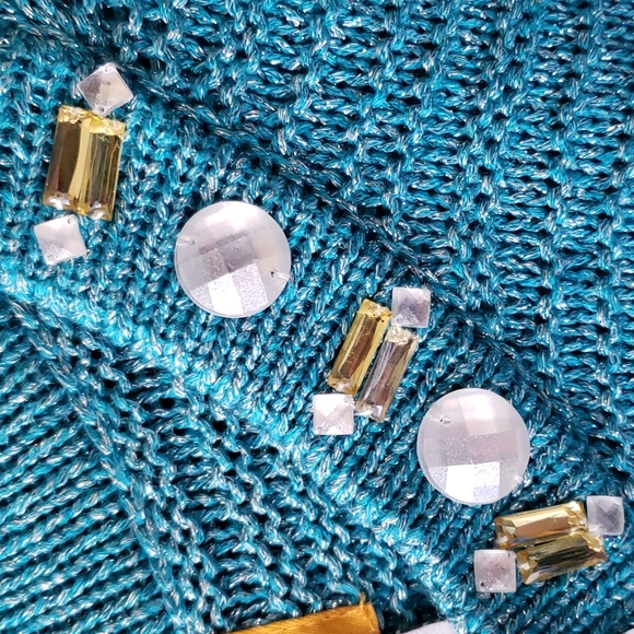 Ruby Rd. Turquoise Sweater XL - Picture 3 of 4